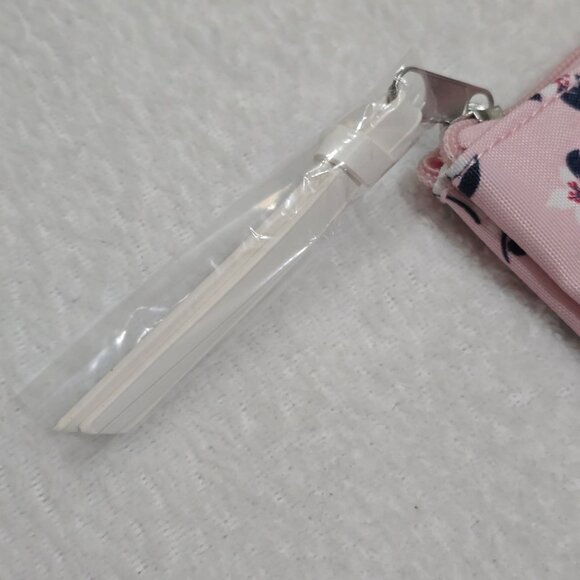 Kate Spade New York Pink Floral Zipper Pouch โ 11x8โ Polyester Travel Clutch - Picture 4 of 6